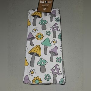 Mushroom Print Kitchen Towels Set of 3